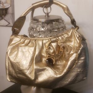Gold Designer Women's Handbag